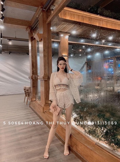 [Mã FAMAYWA2 giảm 10K đơn 50K] Set 3 Món Đi Biển☘️ Set Bikini Kèm Choàng Ren Siu Hót- Hàng QC | BigBuy360 - bigbuy360.vn