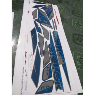 Tem rời dán xe ex150 chất liệu shinlung