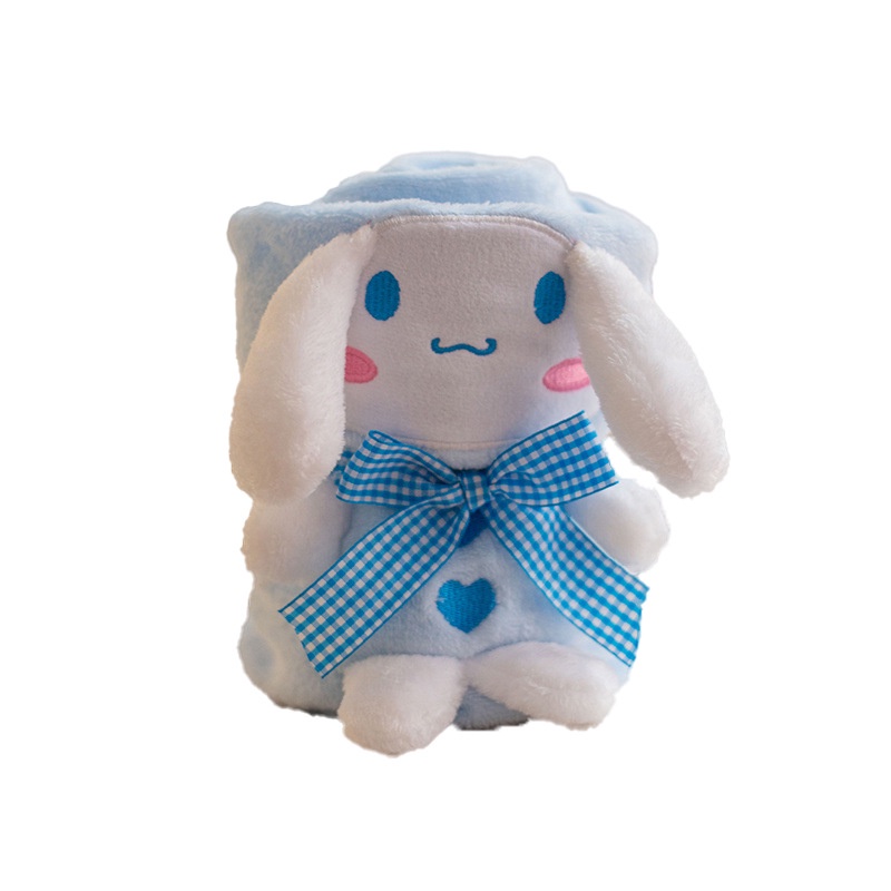 SANRIO Chăn Nỉ Mềm Mại In Hình Cinnamoroll Kuromi Hello Kitty Mymelody Purin Dễ Thương Cho Bé