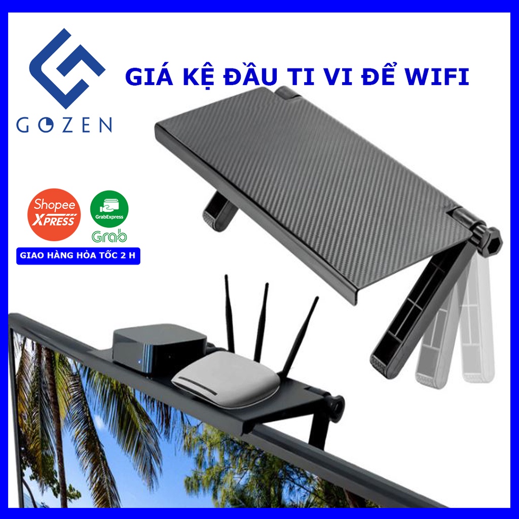 Kệ để đồ gác trên màn hình tivi ,máy tính, giá đỡ laptop, wi