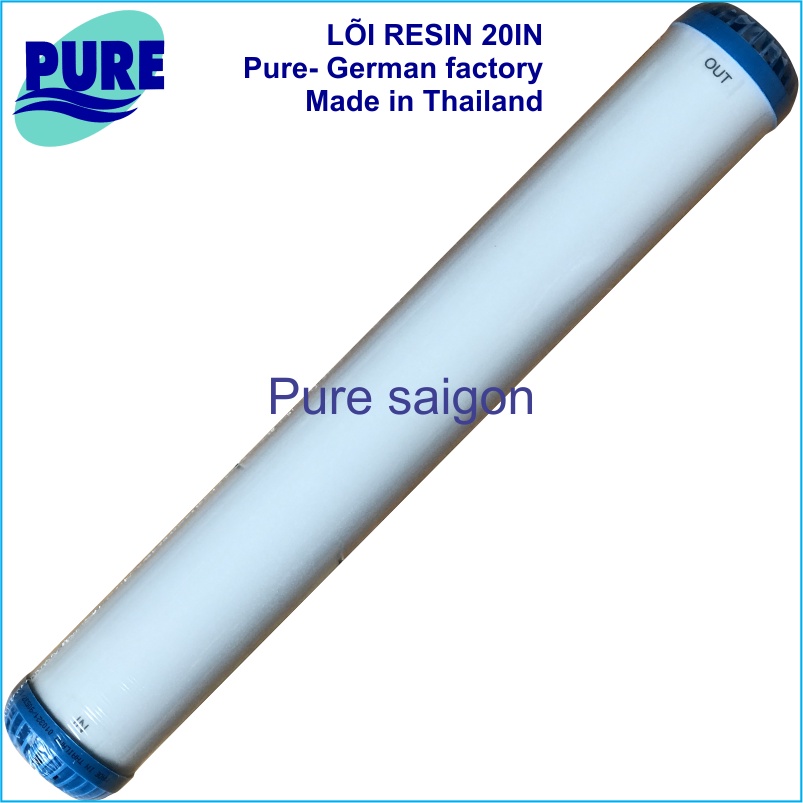 Lõi lọc Pure Resin 20in hạt nhựa trao đổi ion