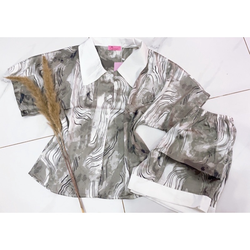 [Hình thật 100%] 💝💝Đồ bộ nữ mặc nhà ngắn tay, quần ngắn latin mịn mát freesize✅✅✅ | BigBuy360 - bigbuy360.vn