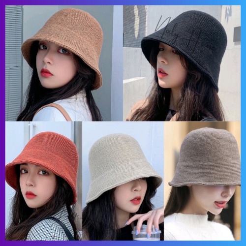 Mũ len tai bèo retro phong cách Hàn quốc xinh xắn shop về đủ màu