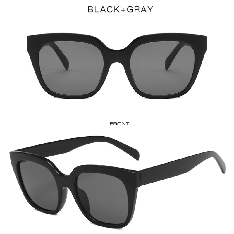 Kính Mát Gọng Vuông Màu Hồng Chống Tia UV400 Thời Trang Cho Nữ