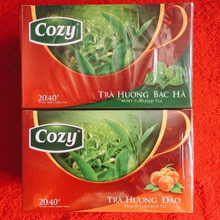 Trà túi lọc Cozy hương đào, dâu, bạc hà