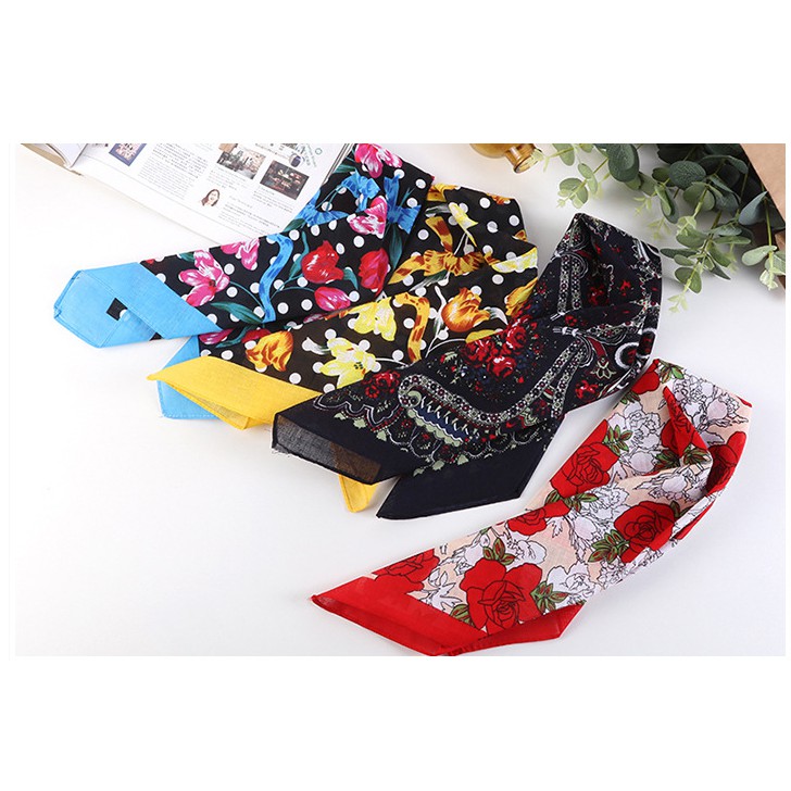 Khăn Bandana phong cách Vintage dễ thương BDN06