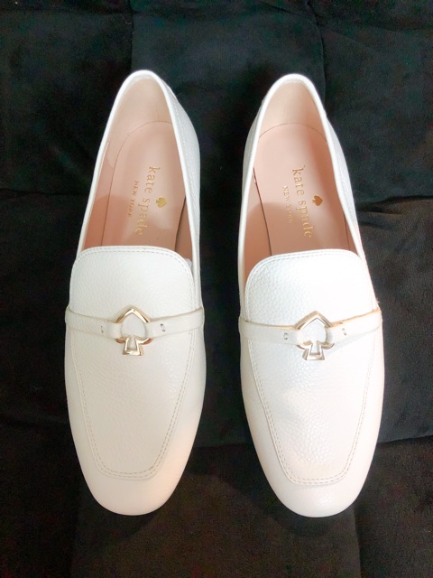 Giày da trắng Kate Spade