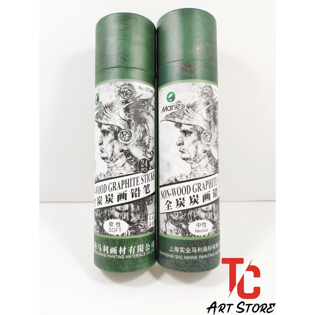 Nguyên Hộp Chì than Marie's chuyên vẽ chân dung truyện tranh truyền thần