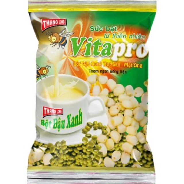 BỘT ĐẬU XANH SEN MẬT ONG (có đường) - 10 gói