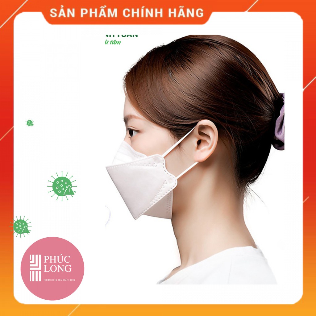 Hộp 30 chiếc Khẩu trang y tế 4D cao cấp Sen Việt Luxury - kháng khuẩn, lọc bụi - longdaiphuoc store | BigBuy360 - bigbuy360.vn