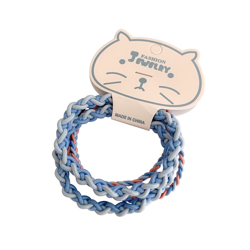 Set 4 dây cột tóc nhiều màu giản đơn phong cách Hàn xinh xắn dành cho nữ