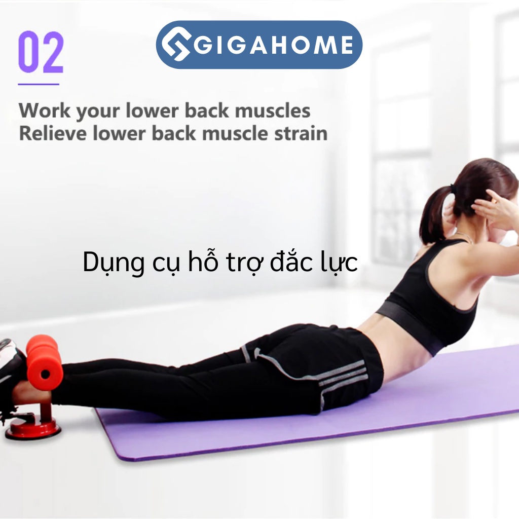Dụng Cụ Tập Cơ Bụng, Eo Gym Tại Nhà GIGAHOME Có Đế Hút Chân Không Cho Nam Và Nữ 7045