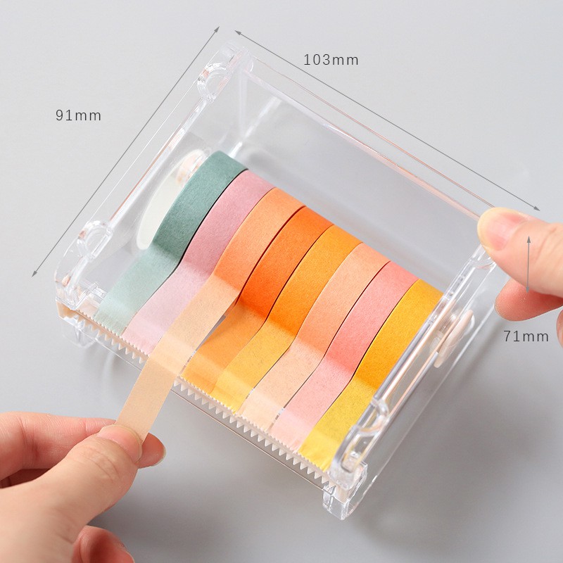 Hộp CẮT băng dính washi tape moham không thể thiếu