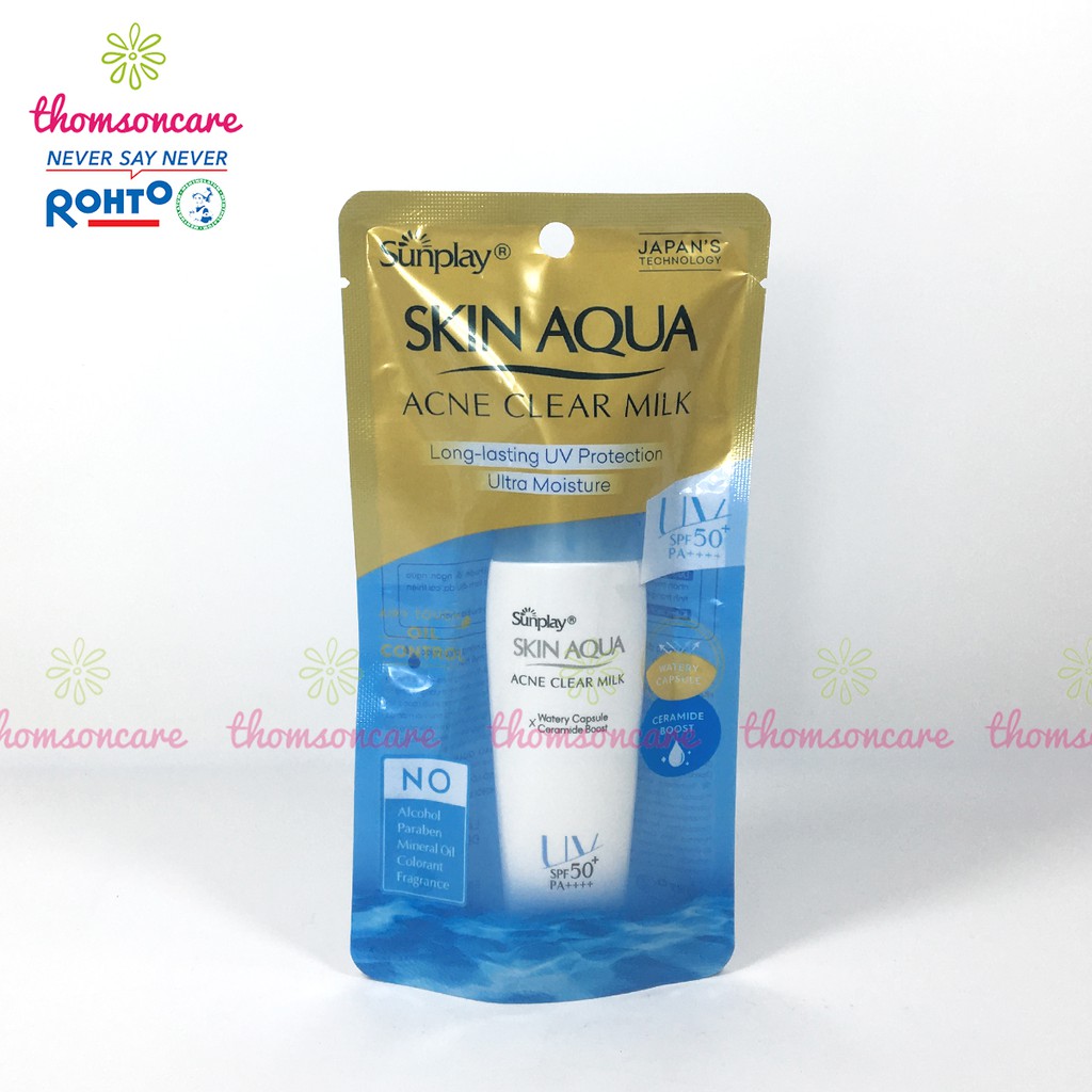 Kem chống nắng Sunplay kết hợp ngừa mụn Sunplay Skin Aqua Acne Clear cho da mặt Tuýp 25g | BigBuy360 - bigbuy360.vn
