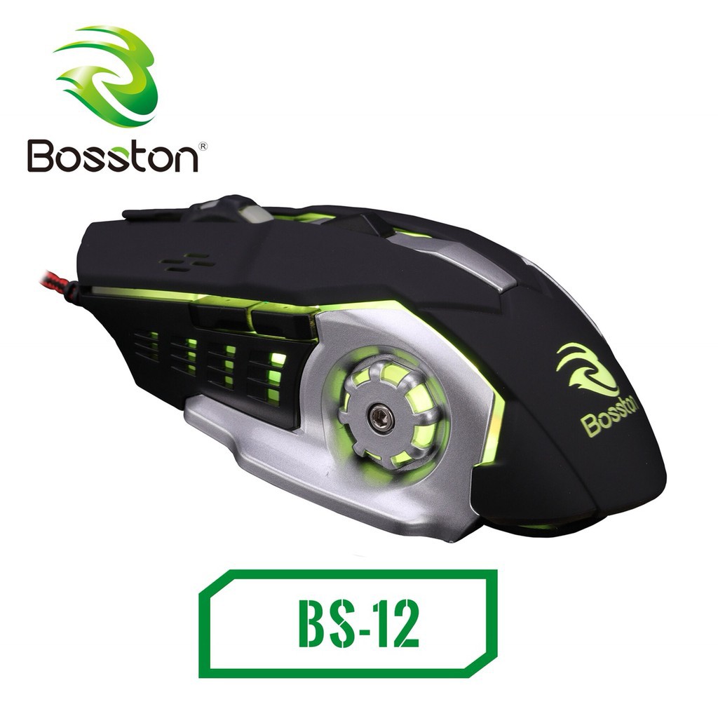 Chuột Chuyên Chơi Game Gaming BOSSTON BS-12 fullbox LED RGB