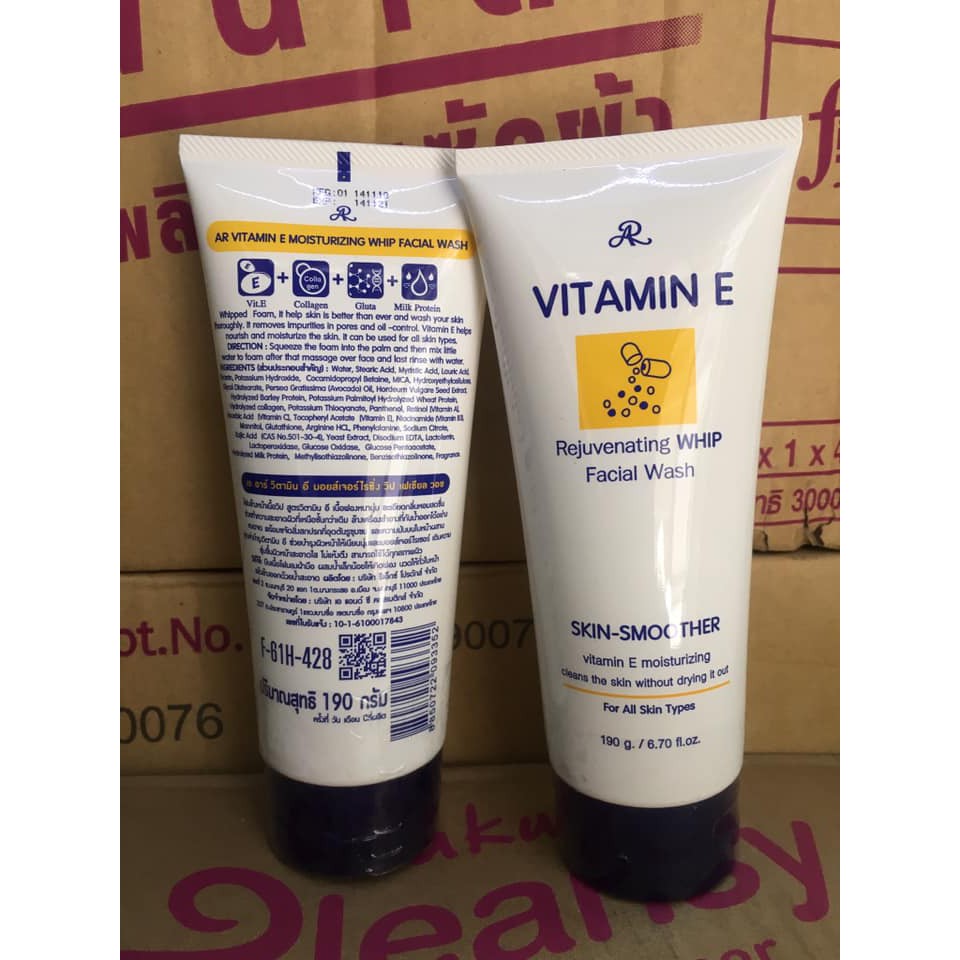 Sữa tắm kem dưỡng da và sữa rửa mặt VITAMIN E Thailand