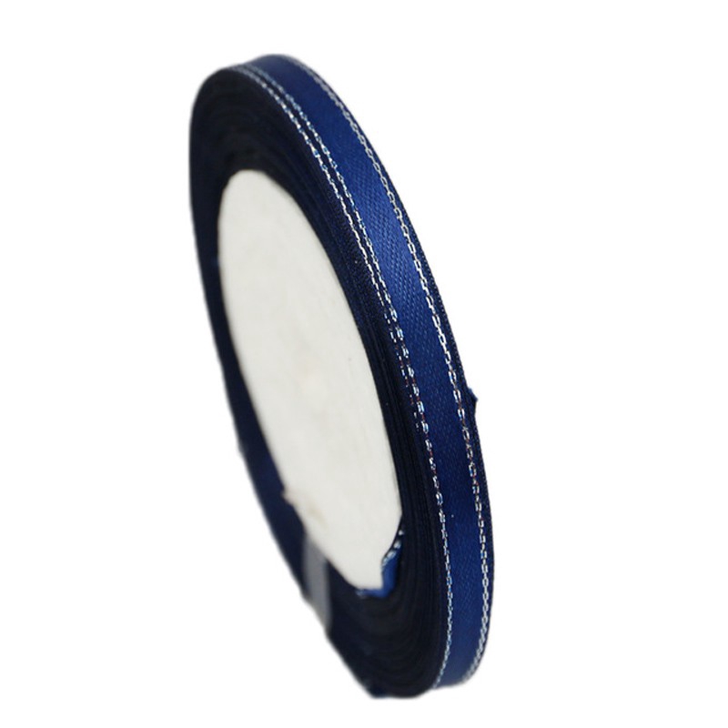 Cuộn dây ruy băng satin màu bạc 6mm dài 25 yard chất lượng cao