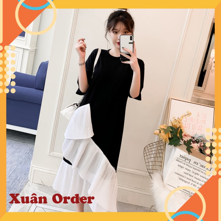 (Order 7-12 ngày, bigsize XL-5XL) Váy Ôm Giảm Tuổi - XQ507