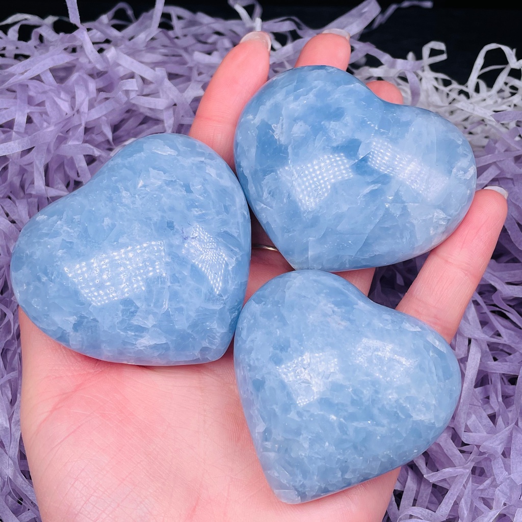 1 Viên Đá Celestite Tự Nhiên Màu Xanh Dương Chất Lượng Cao