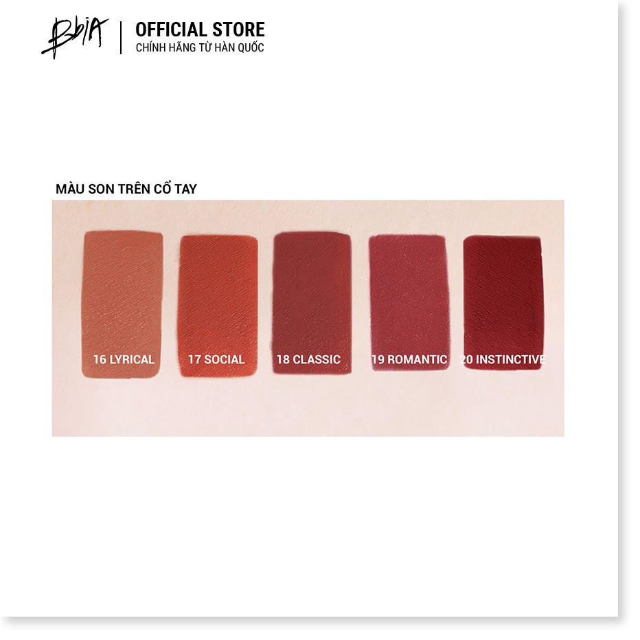 [Mã giảm giá] Son lì Bbia Last Lipstick Version 4 3.5g