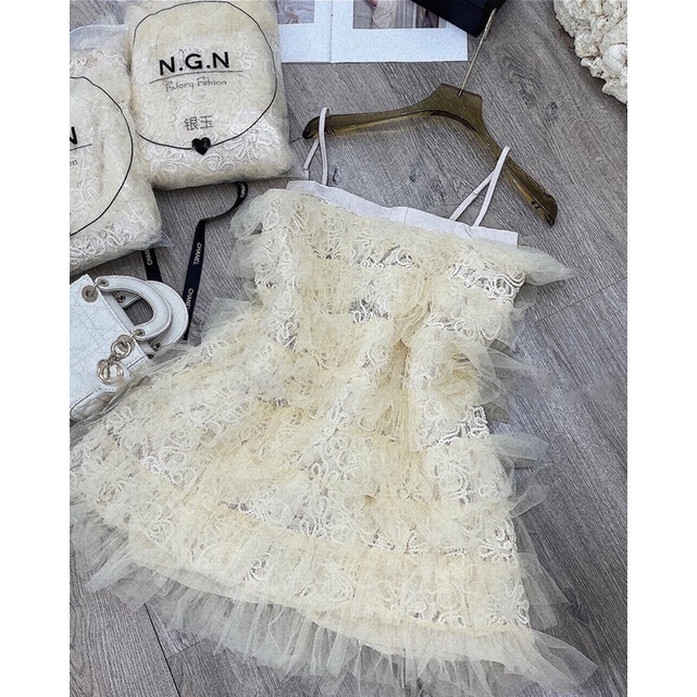 Aly Dress - Váy bồng tầng tơ công chúa