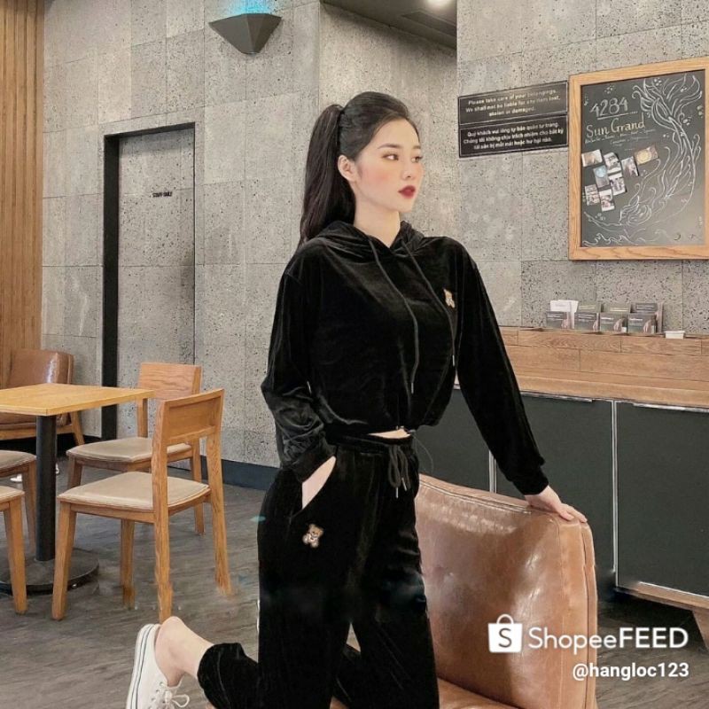 BỘ NHUNG THÊU GẤU