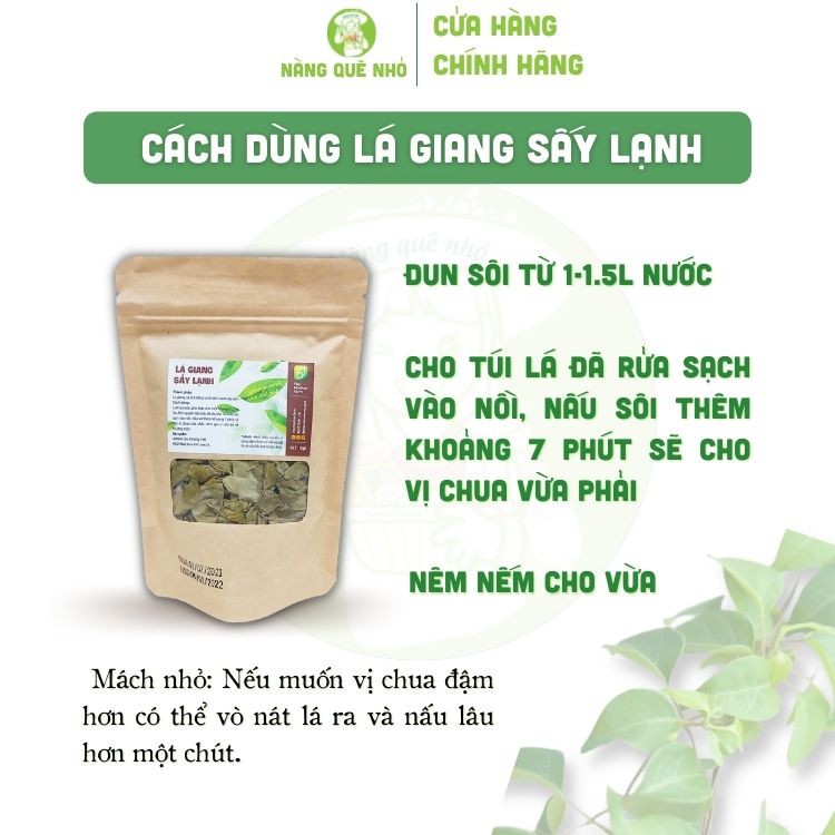 Lá Giang Khô Sấy Lạnh Canh Gà Lá Giang Canh Chua Lá Lồm Vị Chua Thanh Ăn Ngon Miệng The Moshav Farm 15gr