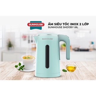Ấm siêu tốc 2 lớp 1l8 sunhouse shd1351 hàng chính hãng
