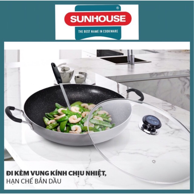 CHẢO PHI THUYỀN 34CM SUNHOUSE PT34