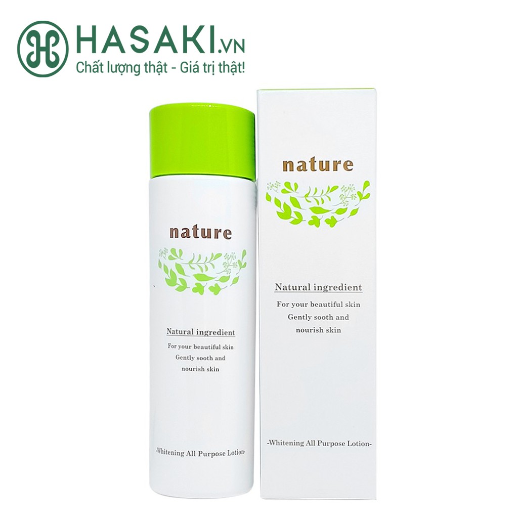 Nước Dưỡng &amp; Tẩy Tế Bào Chết 2 Trong 1 Naris Nature Whitening All Purpose Lotion 160ml