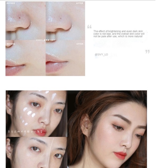 Kem lót UNNY CLUB trang điểm che khuyết điểm chống thấm nước kiềm dầu 30ml