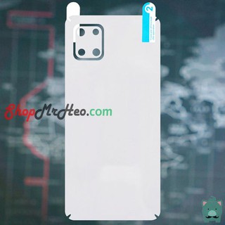 Dán Dẻo PPF Mặt Sau Lưng Samsung Galaxy Note 10 Lite - S10 Lite - Trong và Nhám
