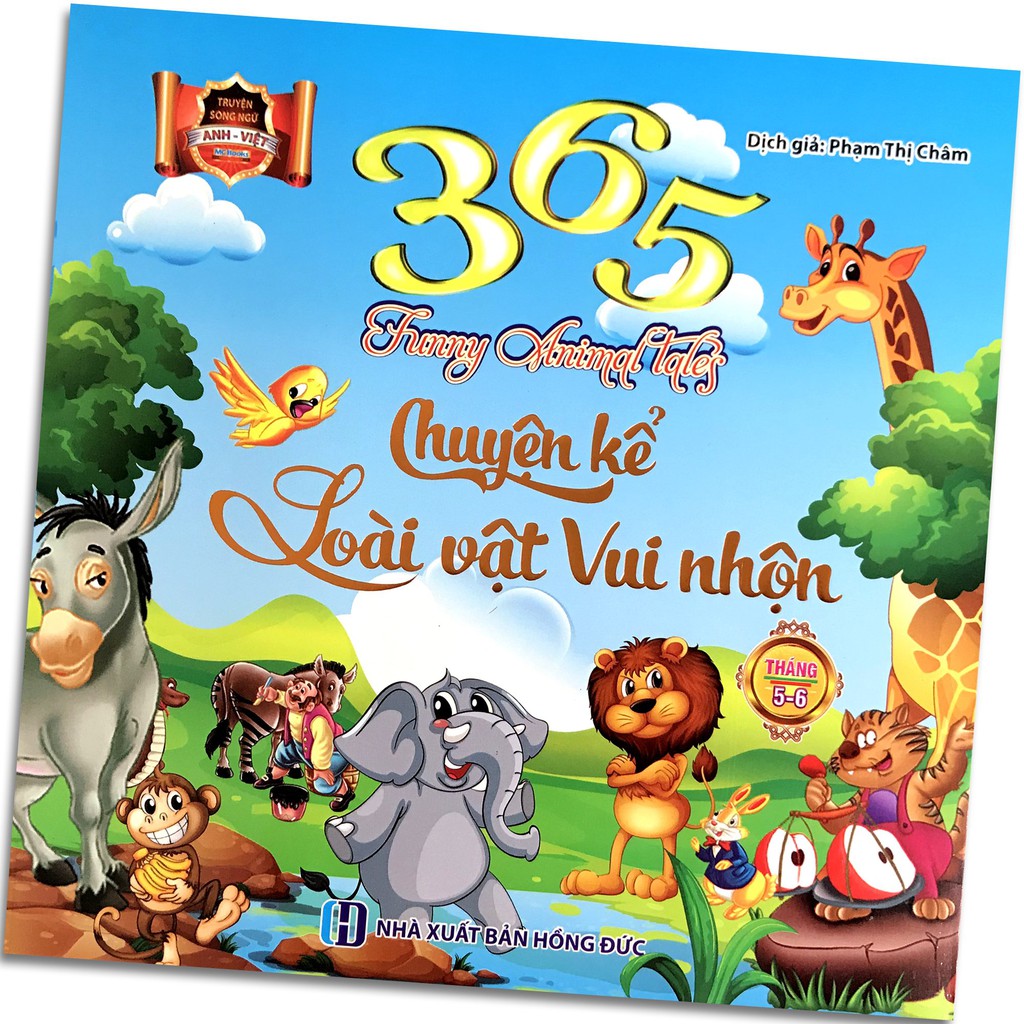 Sách - 365 Chuyện Kể Loài Vật Vui Nhộn Tháng 5 - 6 - Truyện Song Ngữ Anh - Việt: Christmas Stories