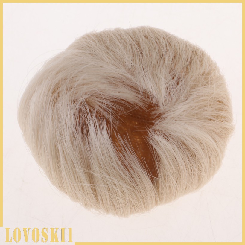 [LOVOSKI1] 1/8 Mini BJD Doll Hair Artificial Mohair Wig 5-6" for Dollfie MSD DZ DIY #B