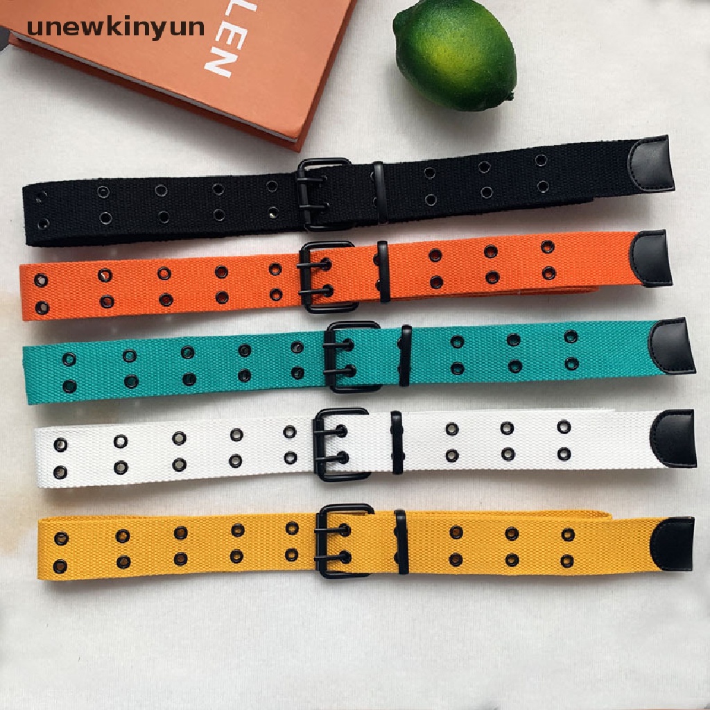 Mới Thắt Lưng Vải Canvas Phong Cách Harajuku Cá Tính Cho Nam Nữ