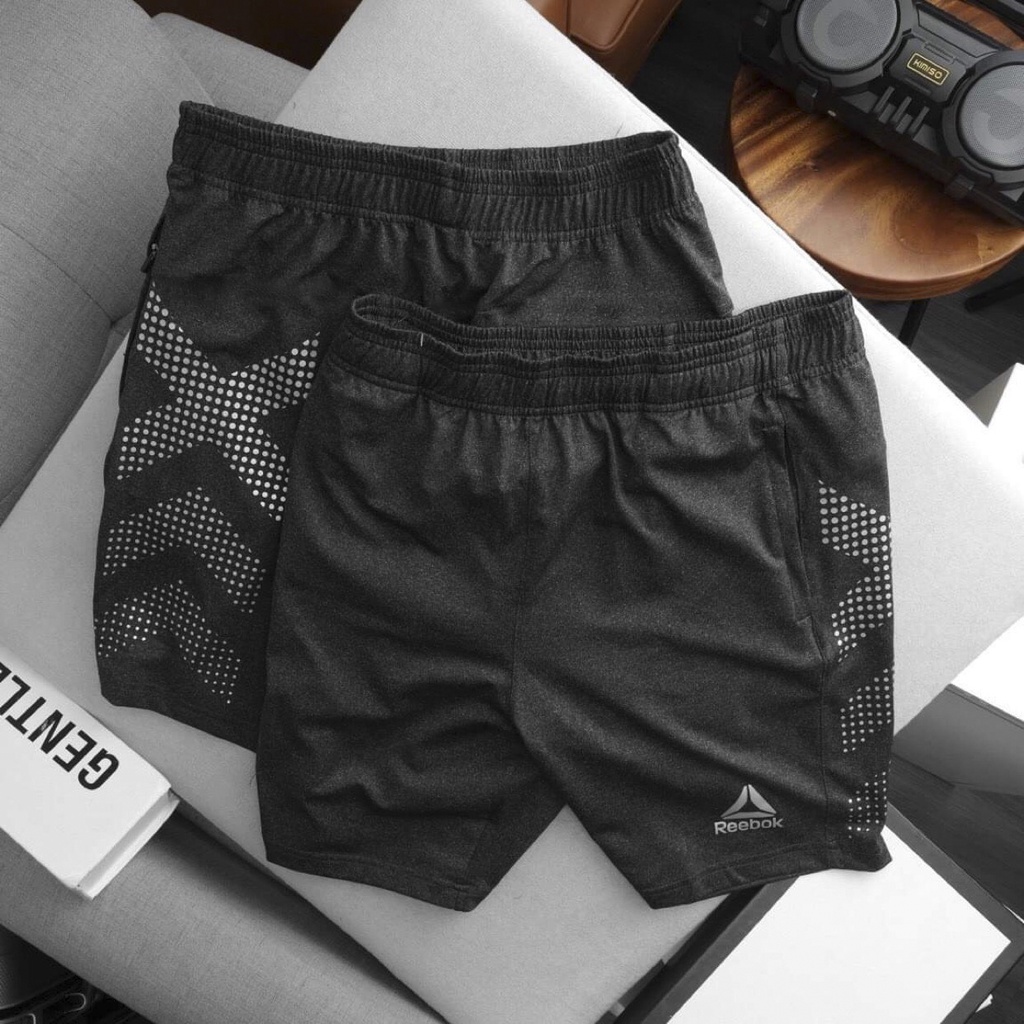 Quần đùi nam thể thao quần short cao cấp phong cách trẻ trung năng động có túi khoá kéo, chất vải dày dặn 𝗥𝗘𝗘𝗕𝗢𝗞