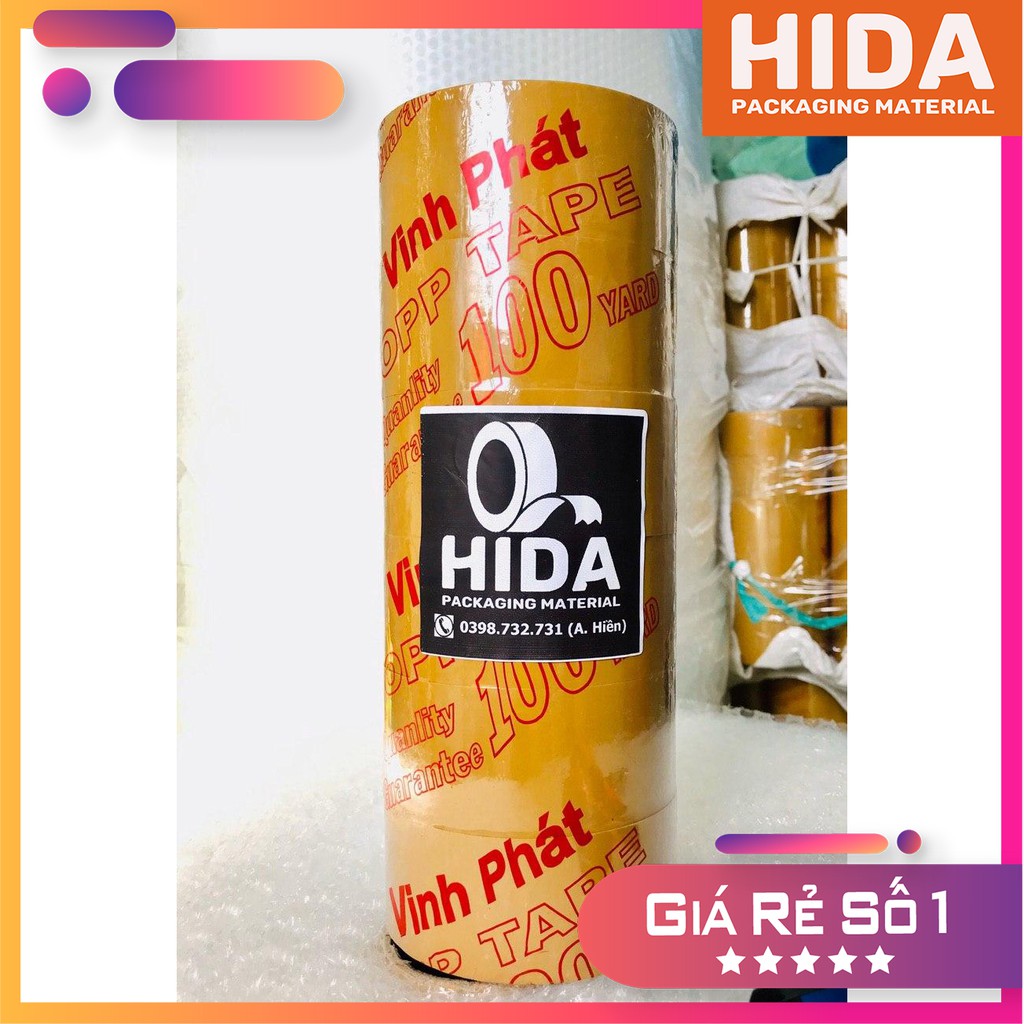 Băng Keo 100yard 1 Cây 6 Cuộn Lõi Chỉ 4MM-Băng Dính HiDa|Hàng Cao Cấp Giá Rẻ Shopee Freeship 50k Grab Now