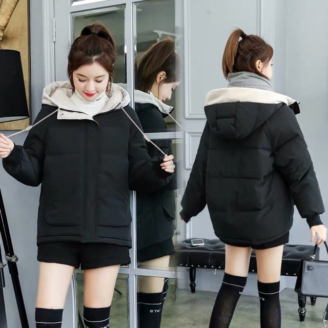 HT396 Áo phao nam nữ dáng ngắn sale trái mùa