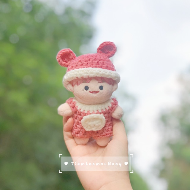 Set Yếm + nón cho doll 10cm,15cm,20cm