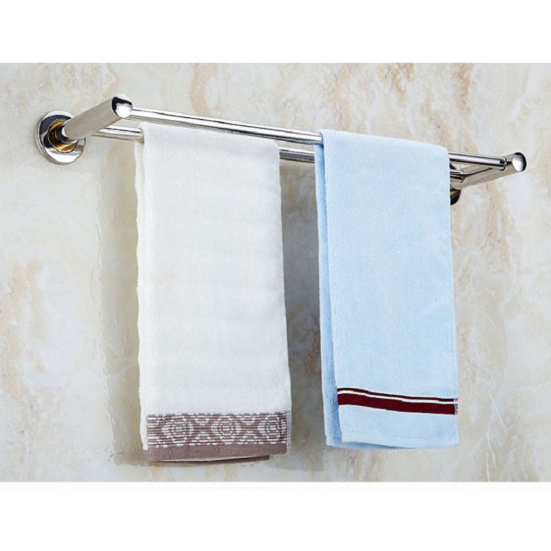 Thanh đôi inox treo khăn nhà tắm 70cm,,,