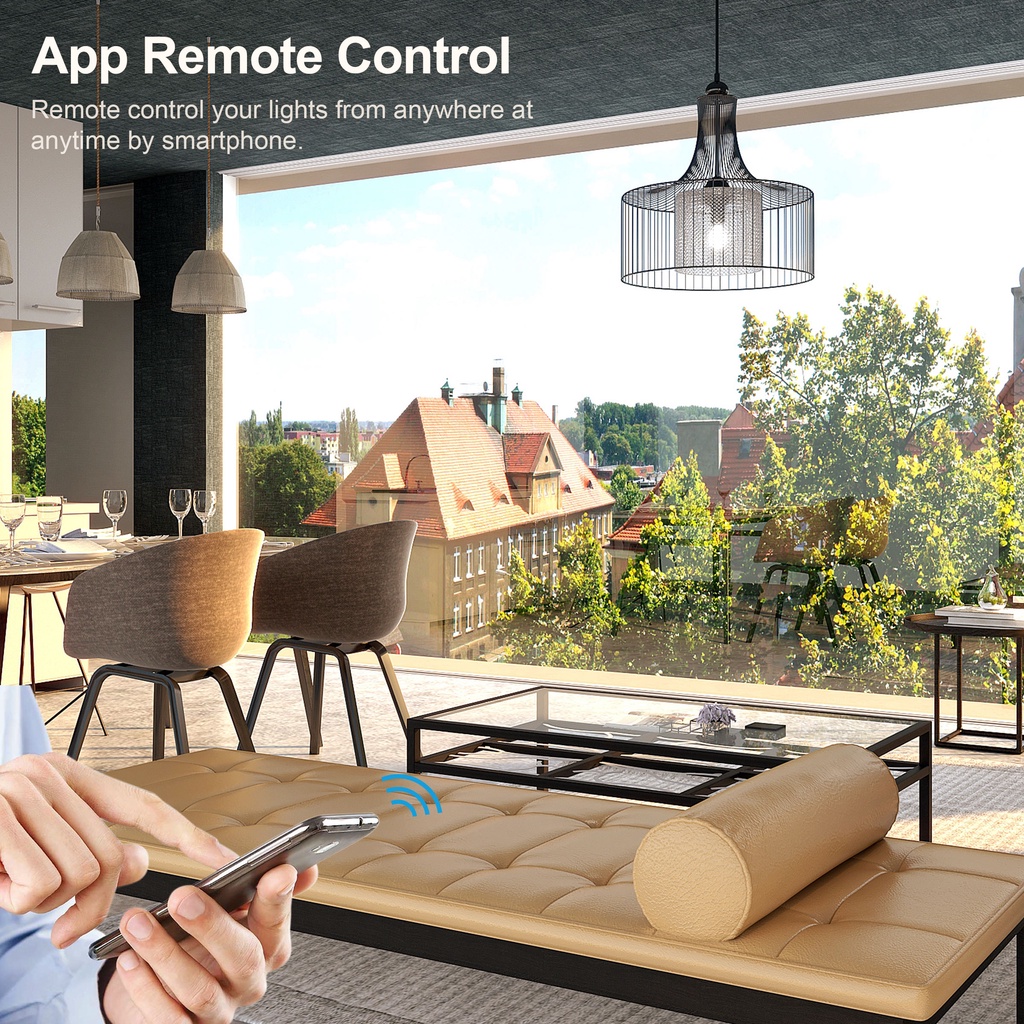 Công Tắc Đèn Không Dây Thông Minh 10a 2 Chiều Điều Khiển Từ Xa Bằng Tia Cực Tím alexa alice google home