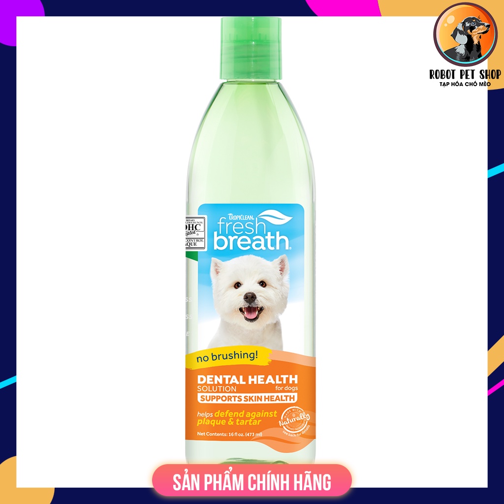 Nước vệ sinh răng miệng cho chó - Tropiclean Fresh Breath Oral Care Water Additive