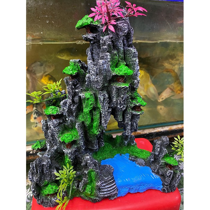 TIÊU CẢNH TRANG TRÍ HỒ CÁ NON BỘ 25X10X29CM