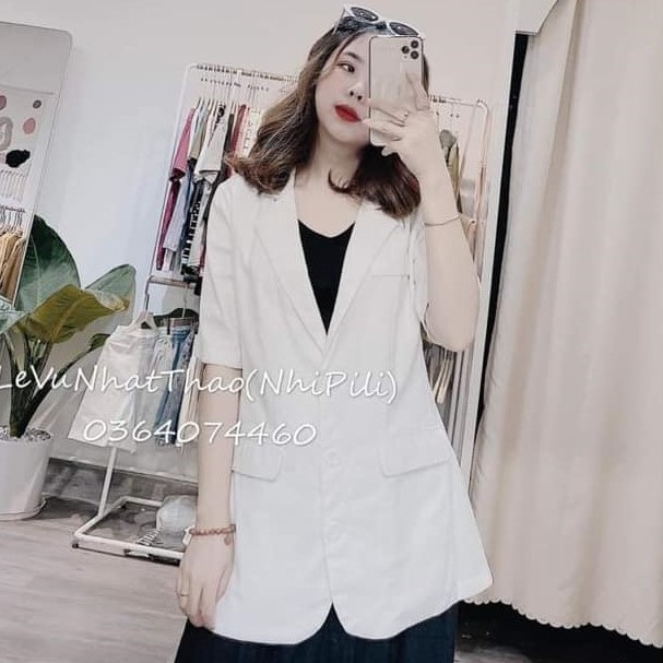 [Mã WASTMAY giảm 15% tối đa 30K đơn 150K] Áo blazer tay lỡ Bing form rộng 2 khuy có túi trước | BigBuy360 - bigbuy360.vn