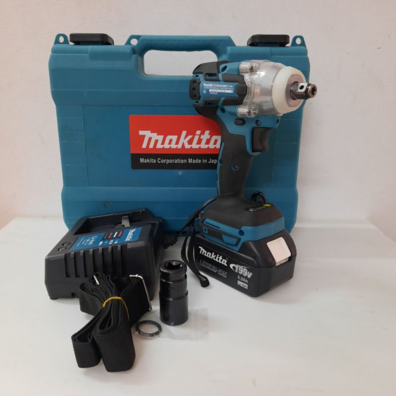 Máy siết bulong makita-199v không chổi than loại 1 pin