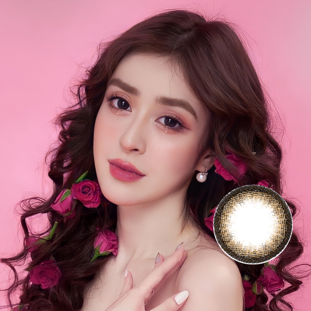 Kính Áp Tròng Tinteye Lens TA-414S Latte Brown Nâu Tự Nhiên