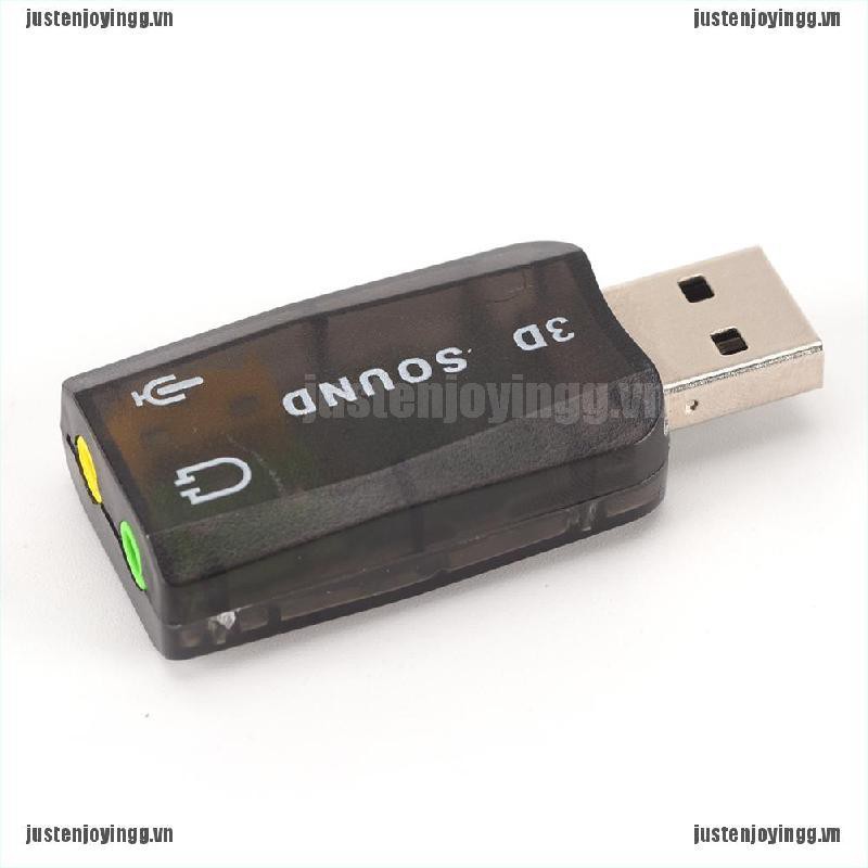 Card âm thanh USB 5.1 chuyển đổi sang cổng 3.5mm cho mic tai nghe âm thanh 3D