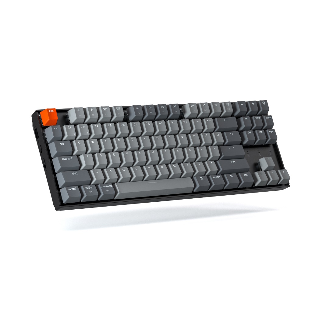 Bàn phím cơ Keychron K8 không dây Bluetooth 5.1 - Led Đơn RGB Hot Swap hỗ trợ MacOS, Window, iOS, Andriod - Chính Hãng