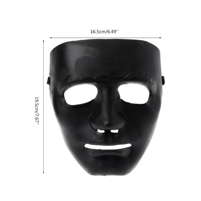 Mặt Nạ Nhựa Toàn Diện Màu Trơn Dùng Biểu Diễn Nhảy Hiphop