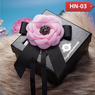Hoa Handmade Cài Áo Cao Cấp ♥ Cam Kết 100% Ảnh Shop Tự Chụp ♥Full Hộp